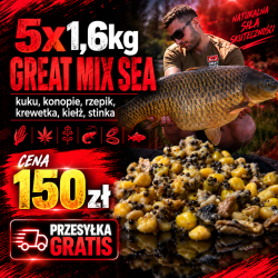 GREAT MIX SEA 5x1,6kg - PRZESYŁKA GRATIS